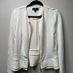 White zipped jacket